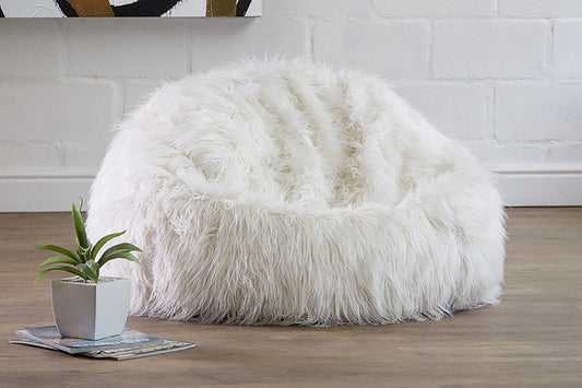 Layla fur bean bed